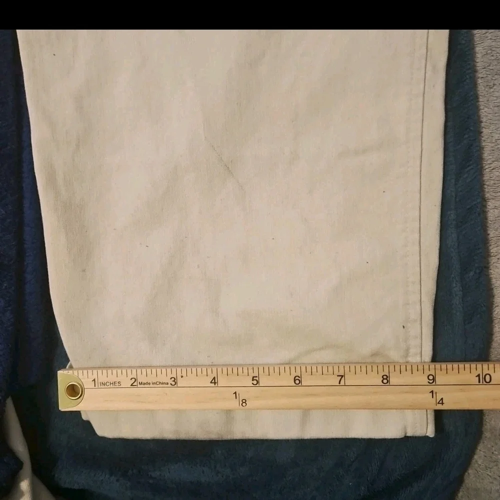Banana Republic Smithfield MenXL W40X34L Wht Pleat Slacks/Pants Y2k Boho Cottage
